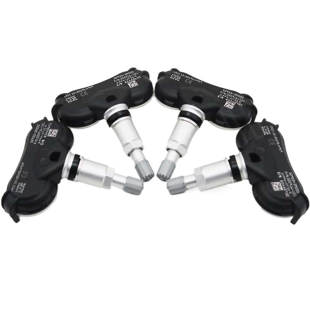 BASPHHH TPMS für Auto Kompatibel Mit Hyundai Für Ix35 2010–2013 Für Tucson 2013–2015 Reifendruckkontrollsensor TPMS 52933-3M000(4pcs) von BASPHHH