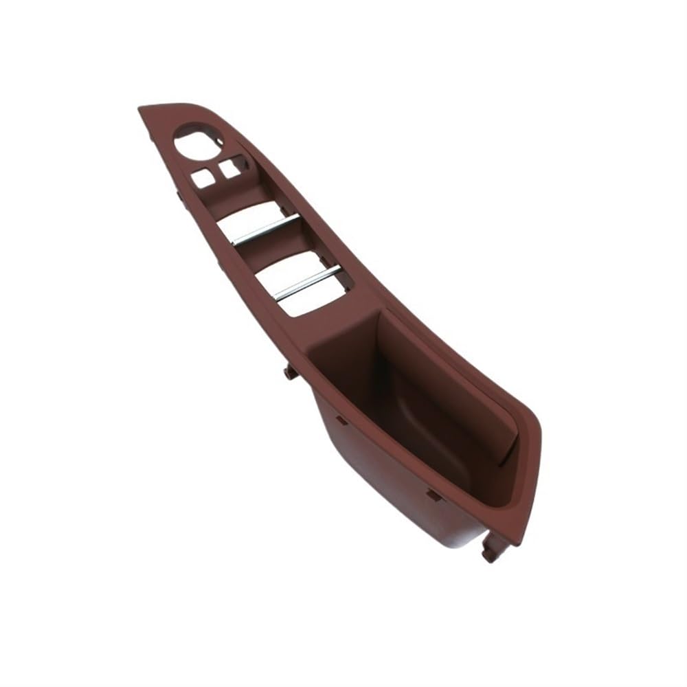 Fahrzeug Innentürgriff Kompatibel mit 5er-Serie für F10 F11 F18 520i 523i 525i 528i 535i 2010-2017 Innentürgriff Armlehne Einbauverkleidung(Red Brown LHD-A) von BASPHHH