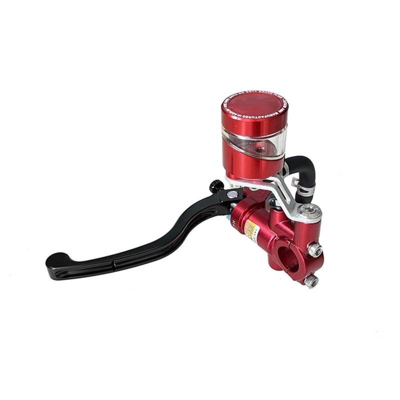 14/15mm Für Kawasaki Für Suzuki Motorrad Bremse Kupplung Pumpe Hauptzylinder Hebelgriff Motorrad Kupplungsbremshebel(Red,Left 14mm) von BAWHO