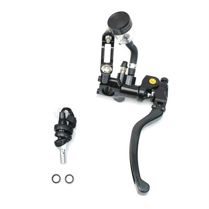 22mm Für Suzuki Für Aprilla Moto 18RCS Motorrad Bremse Cutch Hauptzylinder Hebel Linie Barsch Kupplung Universal Motorrad Kupplungsbremshebel(Black,Right Brake) von BAWHO