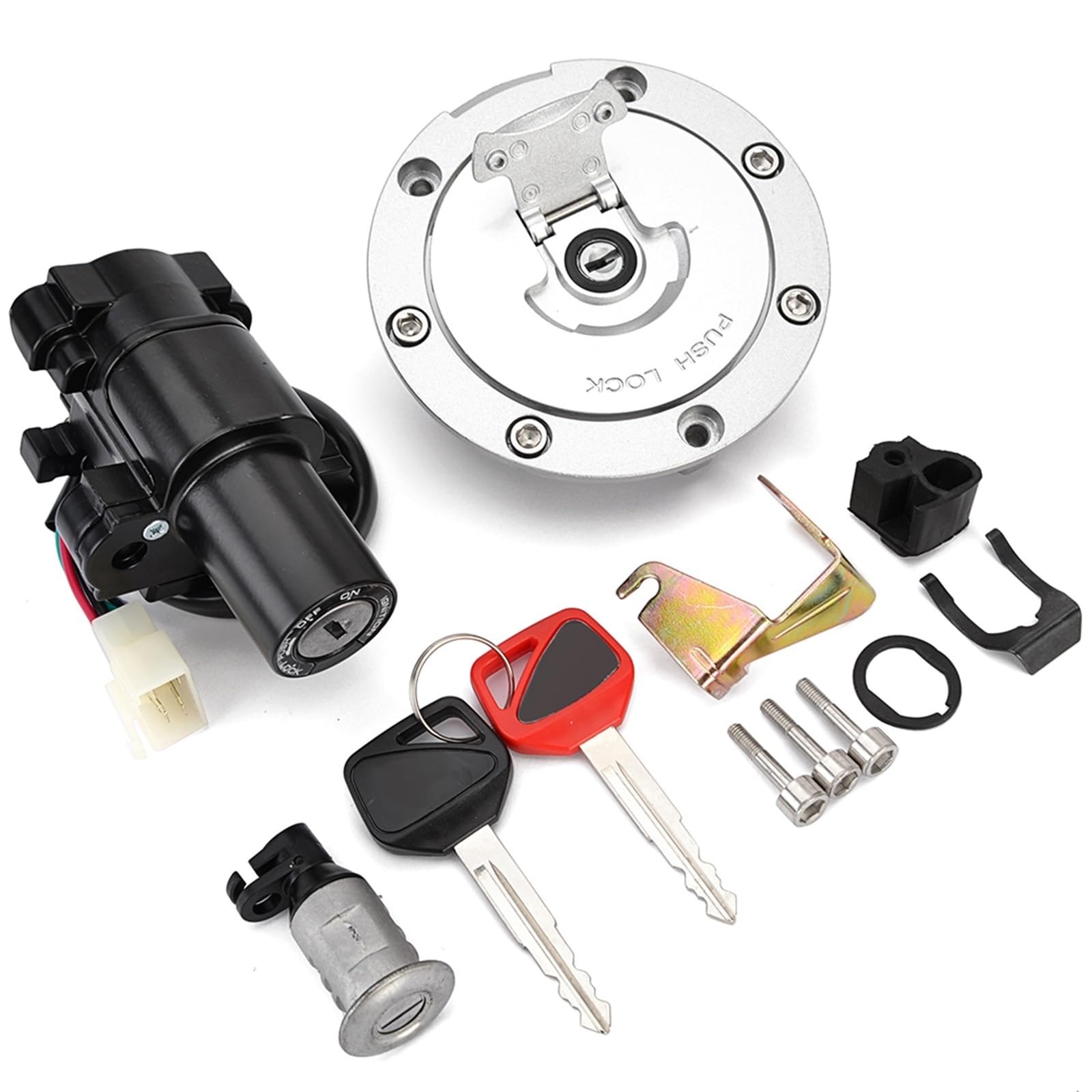 Zündschlosssperre Für CB400 CB750 Seven Fifty Für NT650 NT700V Für ST1300 Zündung Kraftstoff Tank Kappe Lenkung Lock Set Zündschloss Sperren von BAWHO