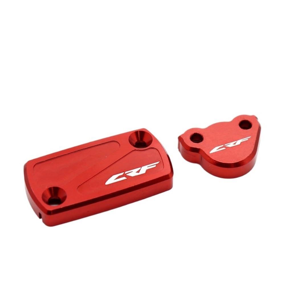 Bremsflüssigkeitsbehälterdeckel Motorrad Motorrad CNC Kappe Vorne Hinten Brems Flüssigkeit Reservoir Abdeckung Für CRF450R CRF250R CRF150R CRF250X CRF450X CRF 250 450 RX 450L von BAXPEVM