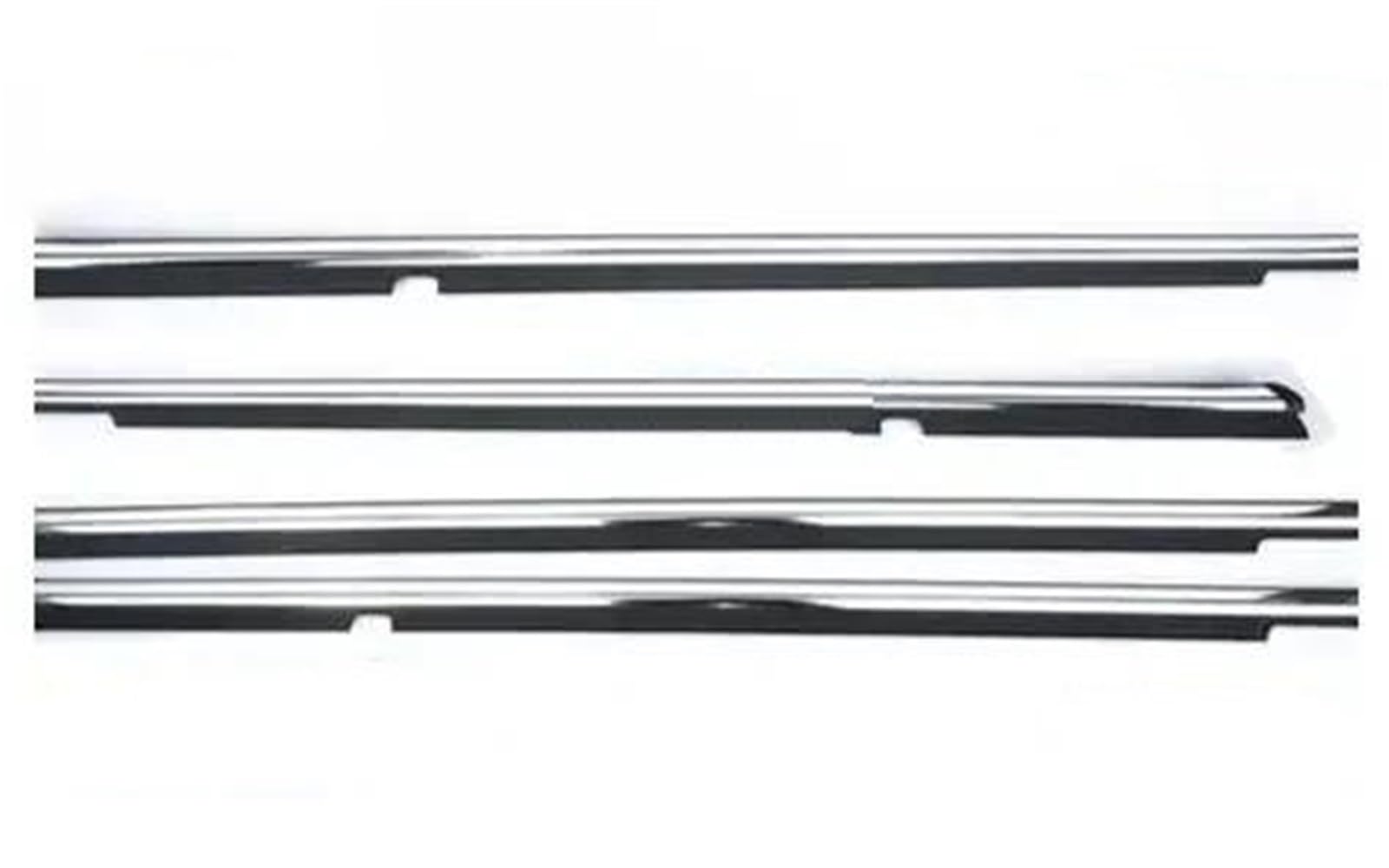 Zubehör für Türfenster 4 Stück Autofenster Glas Gummi Glasschutz Dichtungsdichtung Für Hyundai IX35 2010 2011-2015 82210-2S000(Chrome outside) von BAYDE