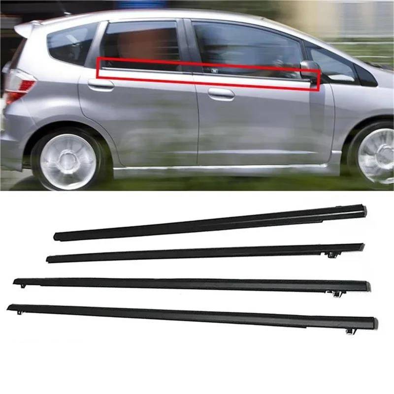 Zubehör für Türfenster 4Pcs Auto Tür Fenster Glas Weatherstrips wasserdichte Auto Abdichtung Gummi Streifen Für Fit 2009 2010 2011 2012 2013 2014 von BAYDE