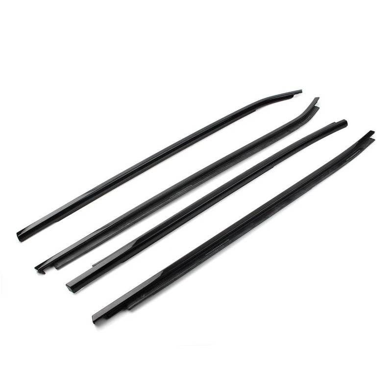 Zubehör für Türfenster 4Pcs Auto Weathers Fenster Außerhalb Moulding Trim Tür Dichtung Gürtel Moulding Für B&MW X3 2011 2012 2013-2017 Schwarz(Schwarz) von BAYDE