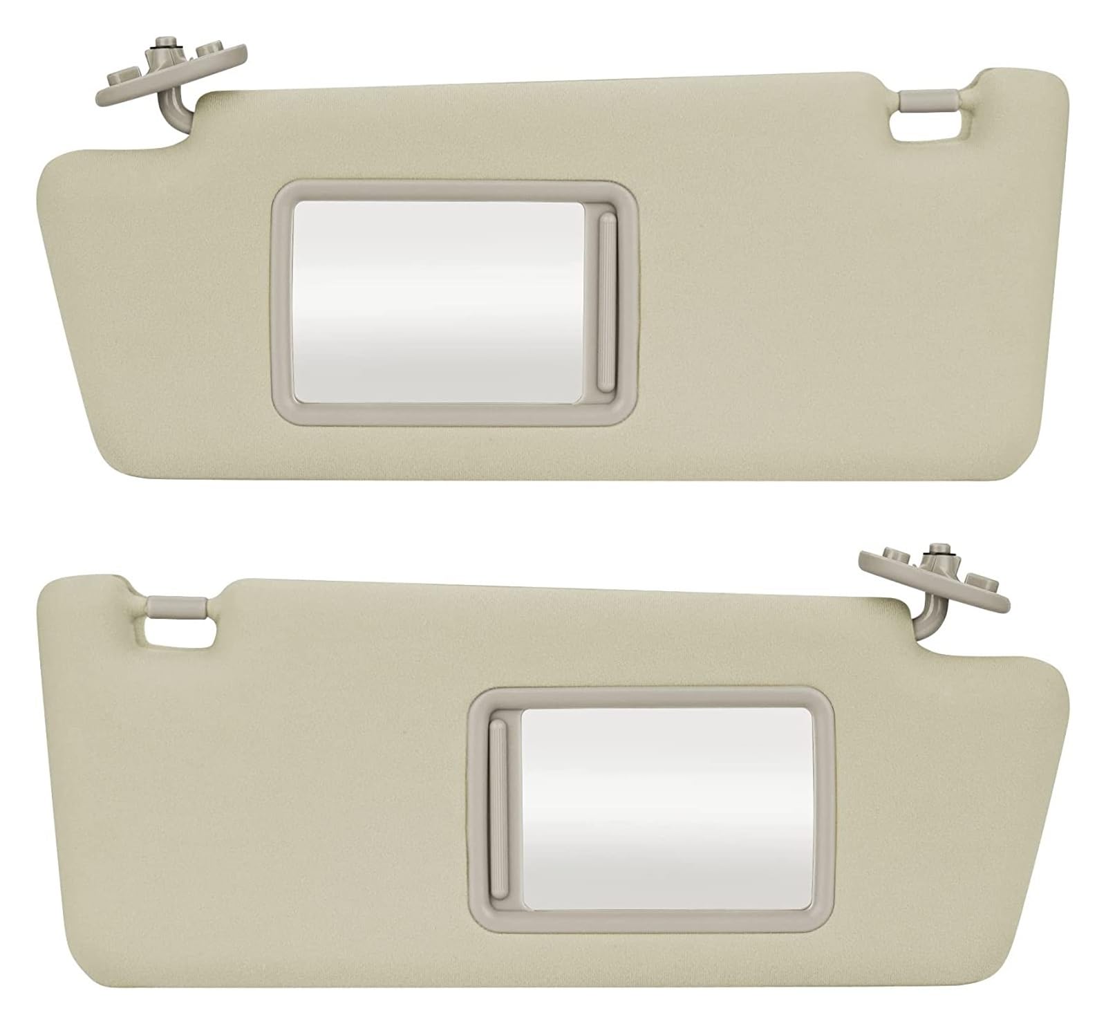 Brillenhalter für Auto Sonnenblende Sonnenblende Beige Ohne Licht Für Tacoma 2005 2006 2007 2008 2009 2010 2011 2012 OE# 74320-04181-E1 74310-04081-E0(2 Gray) von BAYNGO