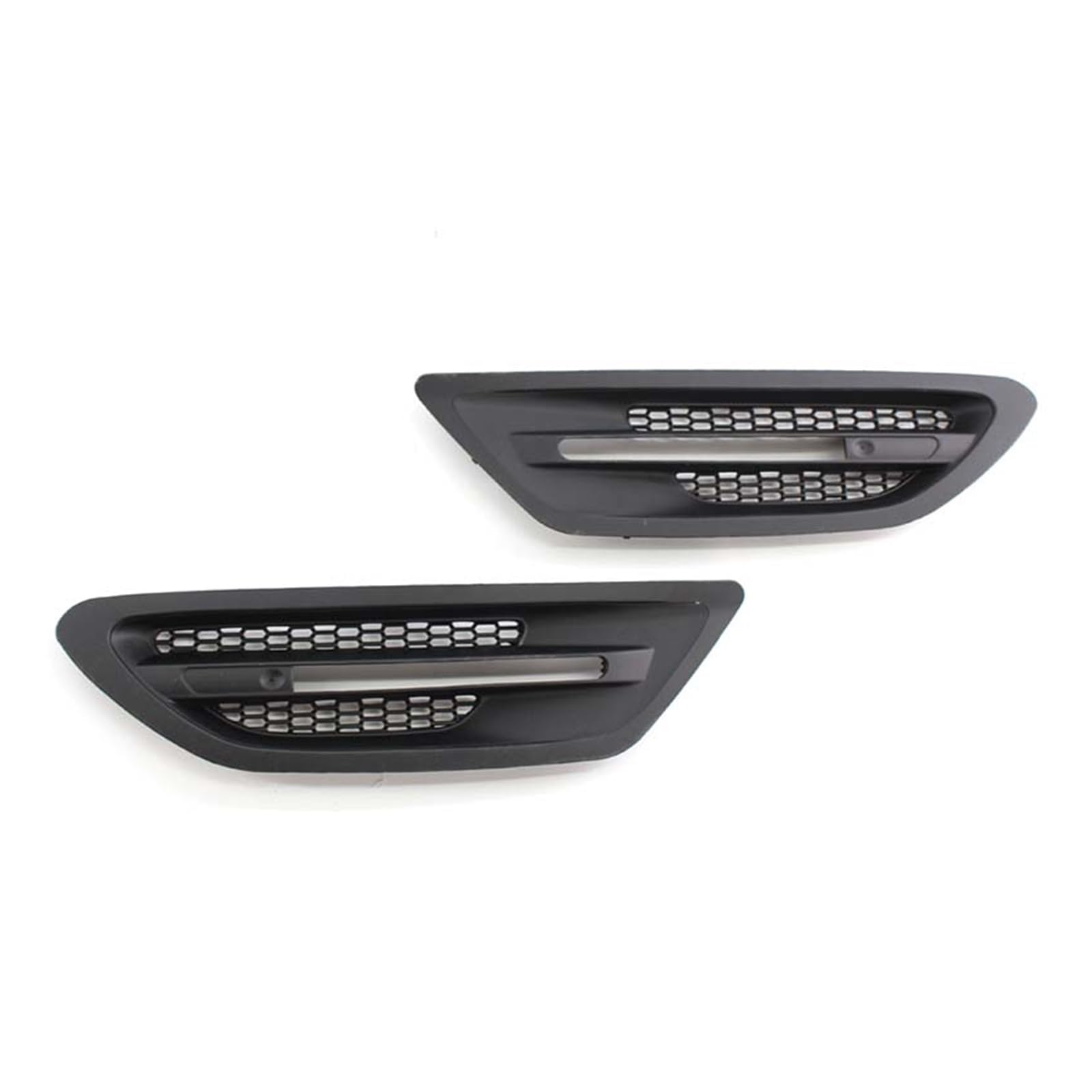 Dekorativer Lufteinlass für das Auto 2 Stücke Auto Styling Side Vent Lufteinlassgitter Abdeckung Auto Kotflügel Luftstrom Grill Dekoration Für 5S 5 SERIE F10 M5 2011-2016(B) von BAYNGO