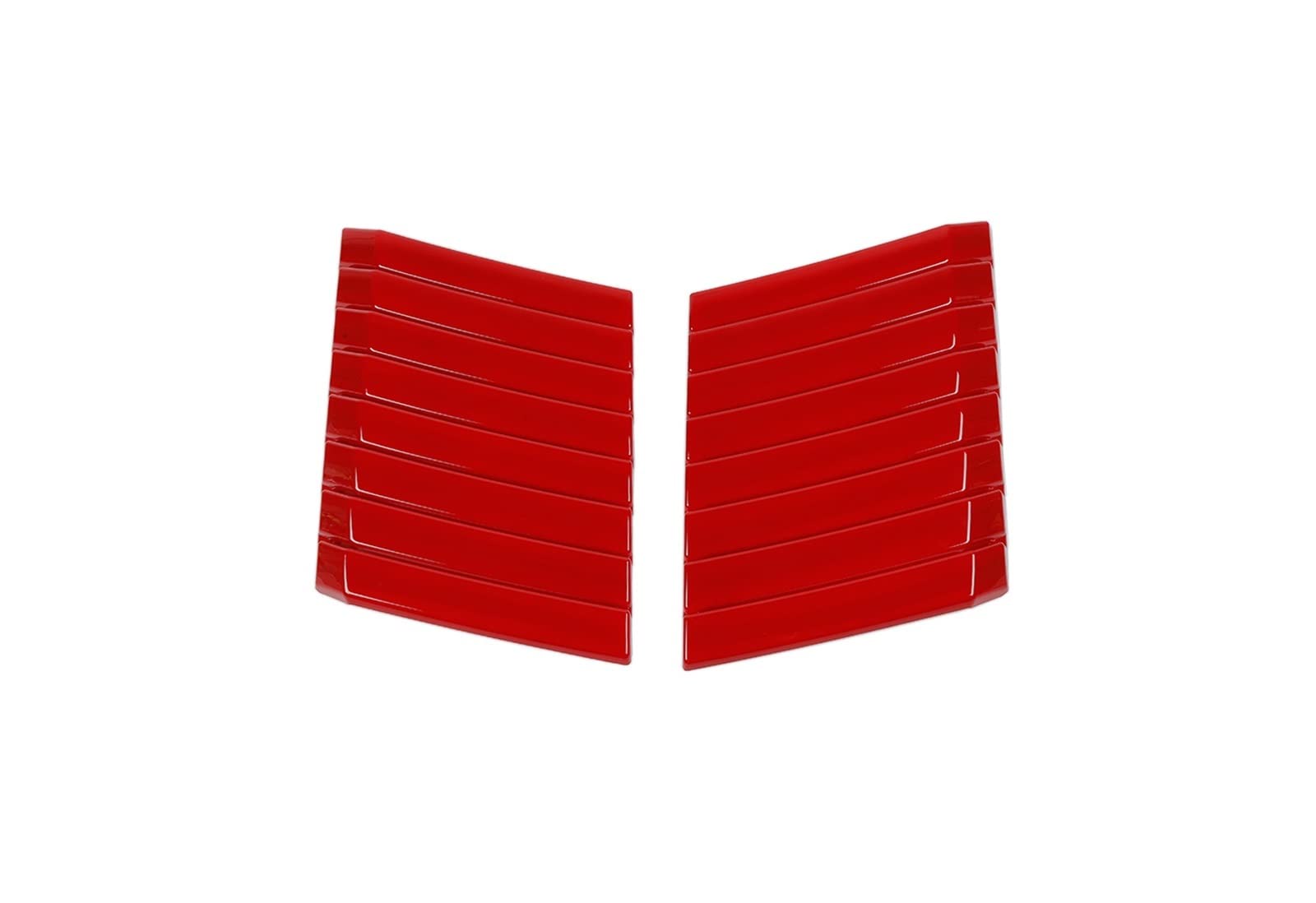 Dekorativer Lufteinlass für das Auto Für F1&50 2009-2014 Fronthaube Motorgrill Abdeckung Grill Trim Dekorative Aufkleber Auto Exterieur Zubehör Schwarz(Rot) von BAYNGO