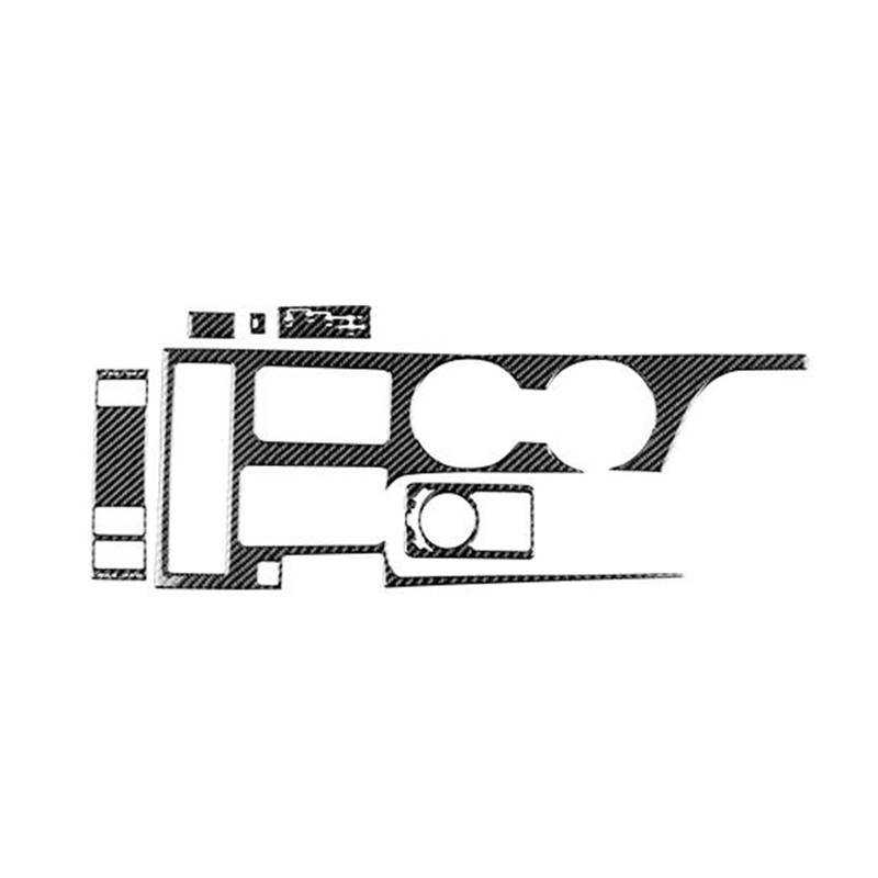 Innenleisten Auto Zentrale Steuerung Getriebe Panel Aufkleber Carbon Look Innen Trim Für RC300 RC350 RC200T 2019 2020 2021 2022 2023(Schwarz,LHD) von BAYNGO