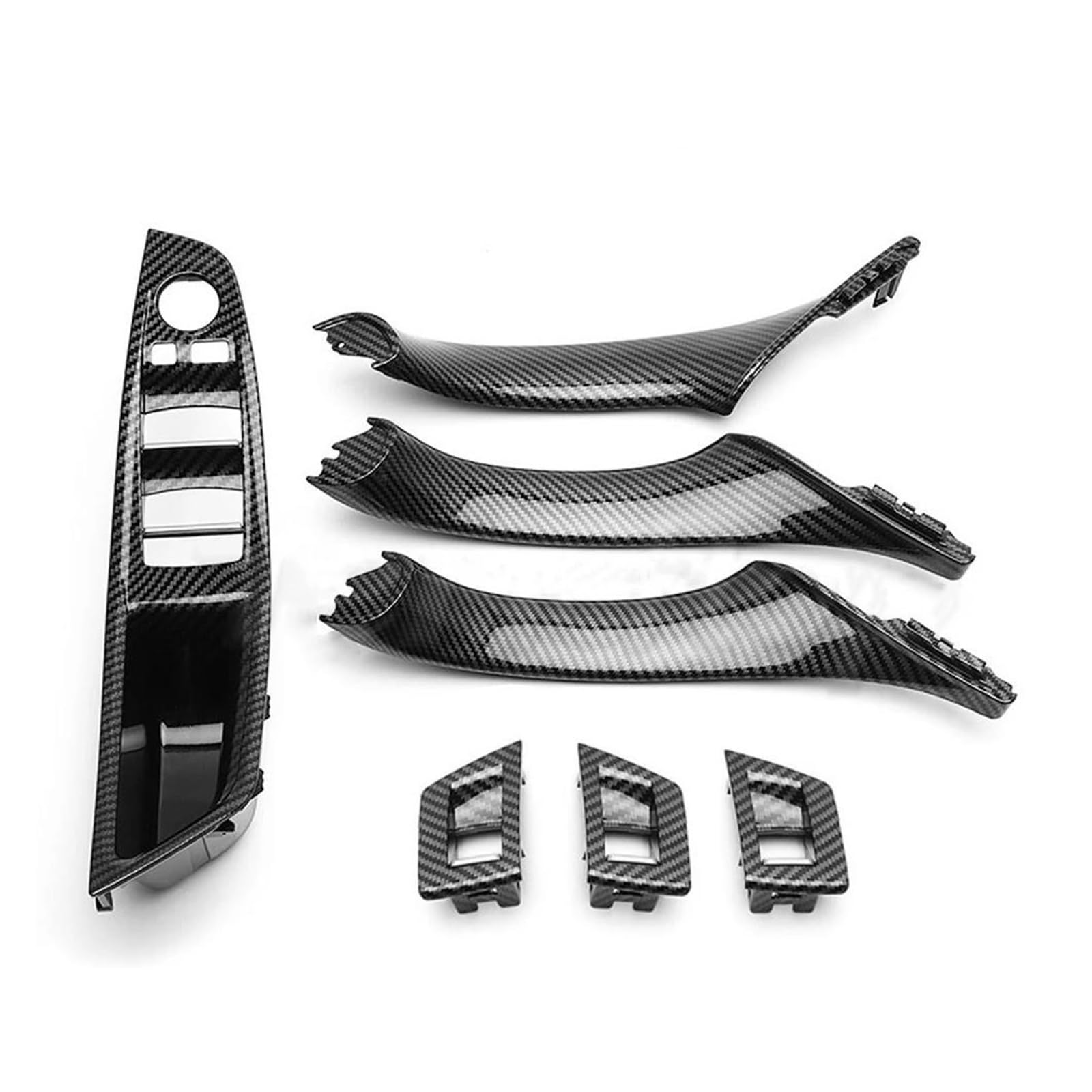 Innentürgriffe Auto Innentür Griff Innere Panel Pull Trim Abdeckung Zubehör Auto Für 5 Series F10 F11 520d 525d 530d 535i(7Pcs) von BAYNGO