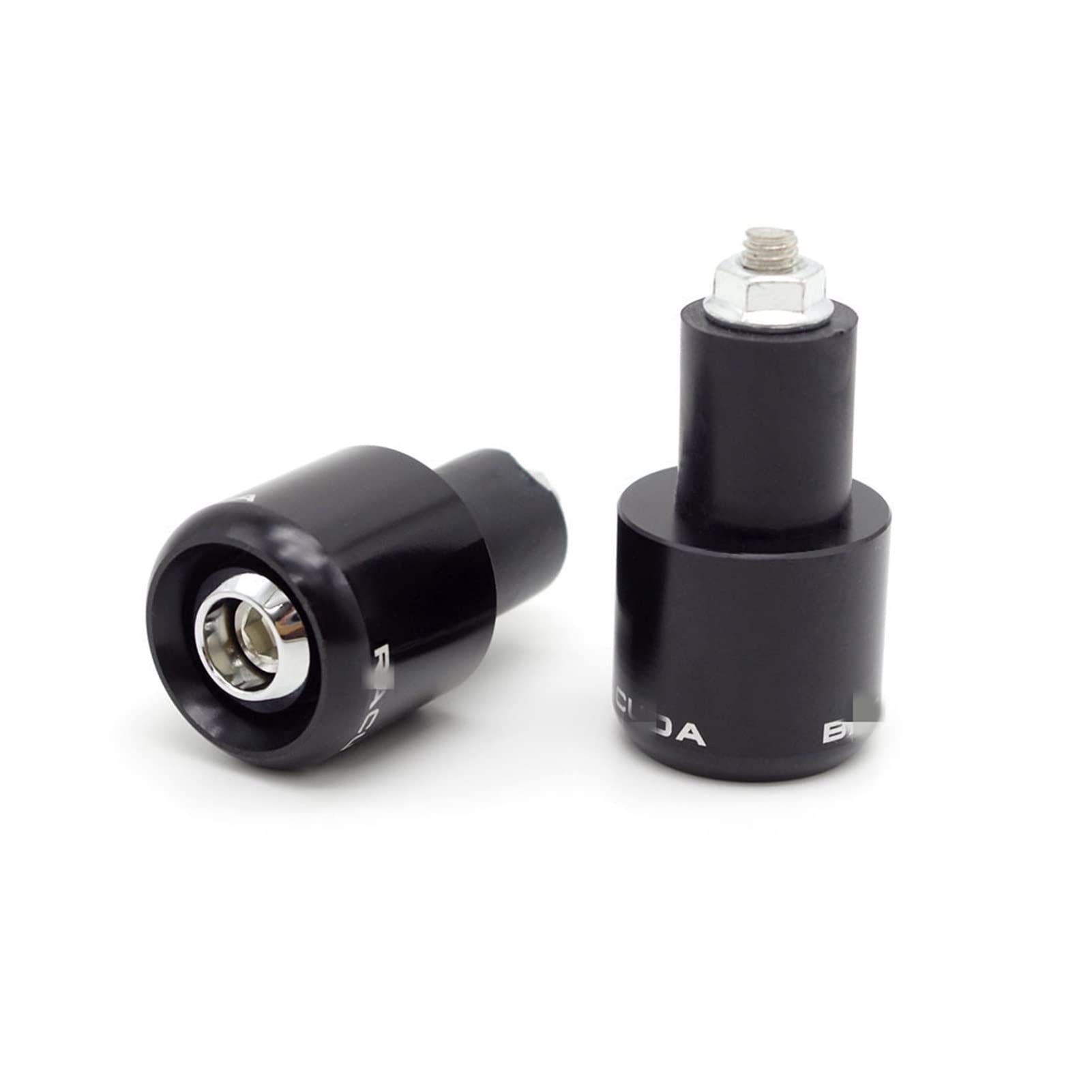 Motorradgriff 22mm Motorrad Lenkergriffe Enden Gegengewicht Fäuste Stecker FÜR Aerox(Schwarz) von BAYNGO