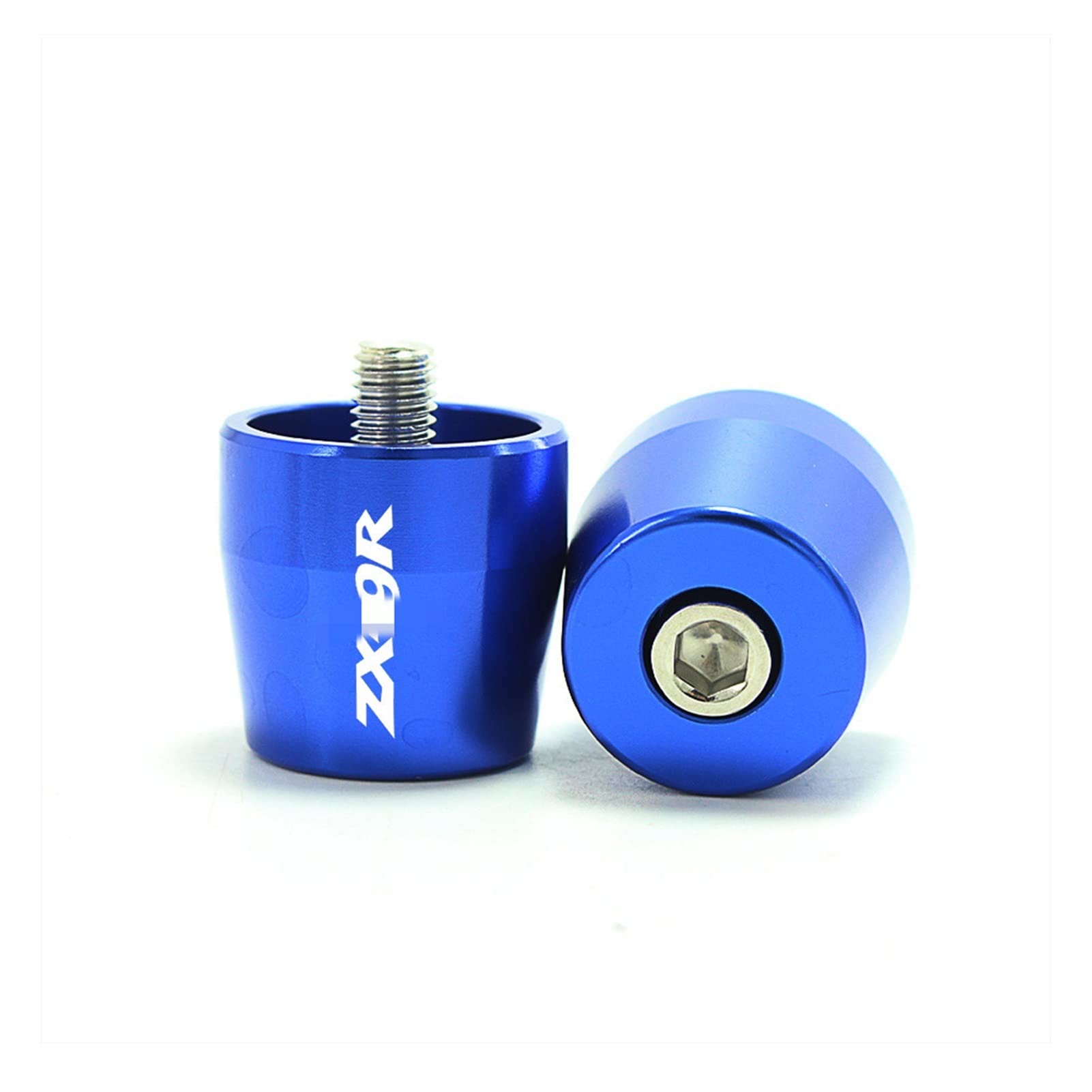 Motorradgriff Für K&AWASAKI Z&X9R Z&X-9R 1998-2003 Lenkergriffe Bar Ends Cap Motorrad(Blau) von BAYNGO