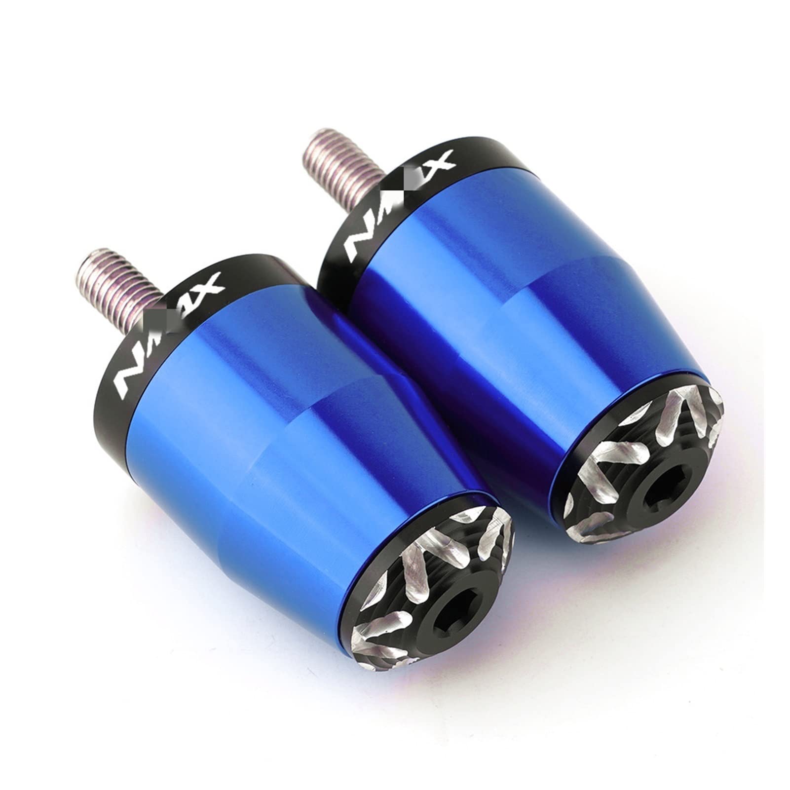 Motorradgriff Für NMAX125 All Years Motorrad 7/8 "22mm Lenkergriffe Lenkerenden Stecker(Blau) von BAYNGO