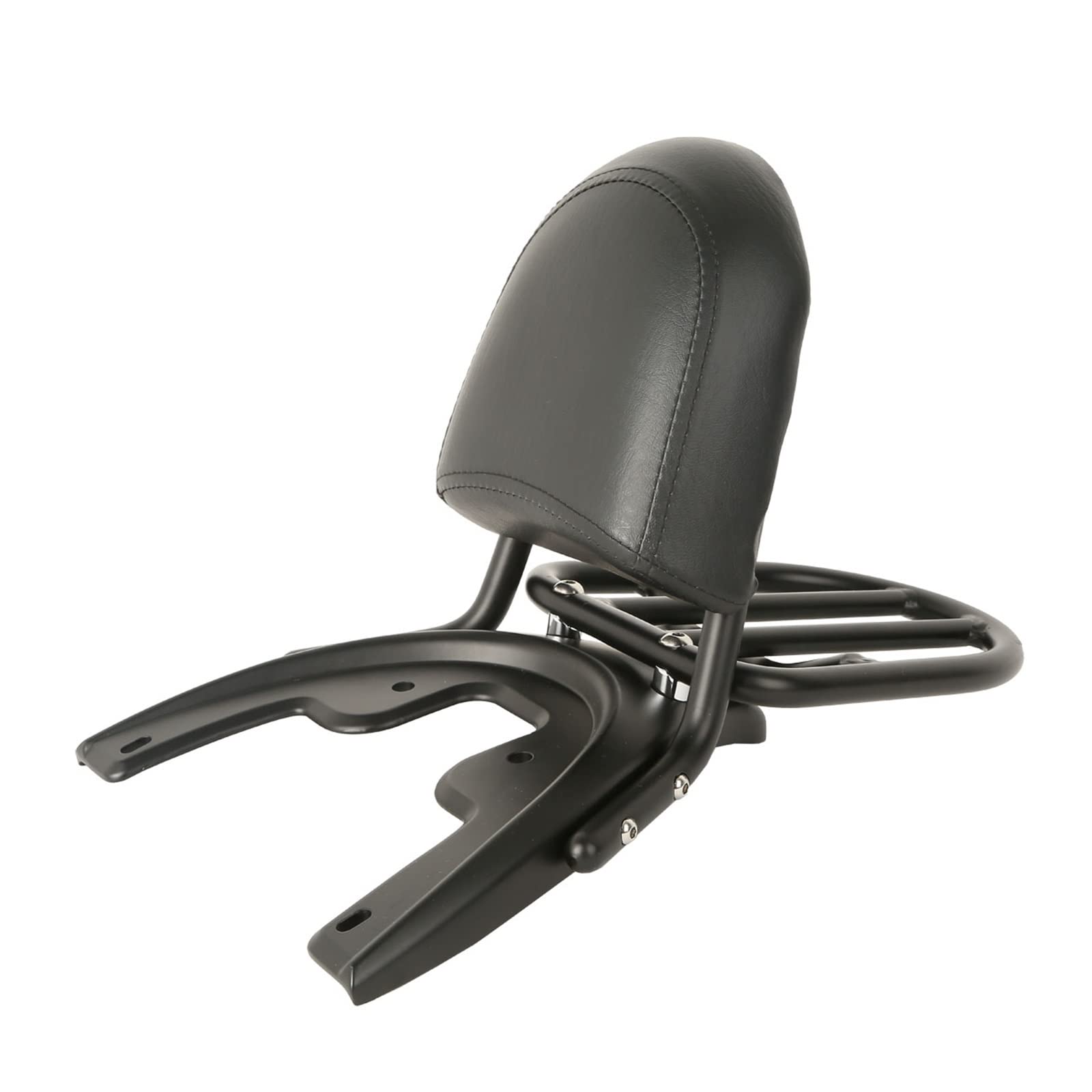 Solositz Gepäckträger hinten Motorrad Sissy Bar Im Rückenlehre Gepäckrock Grundplatte Für Harley VRSCD VRSCA VRSCB 2002-2006 VRSCSE 2005(Schwarz) von BAYNGO