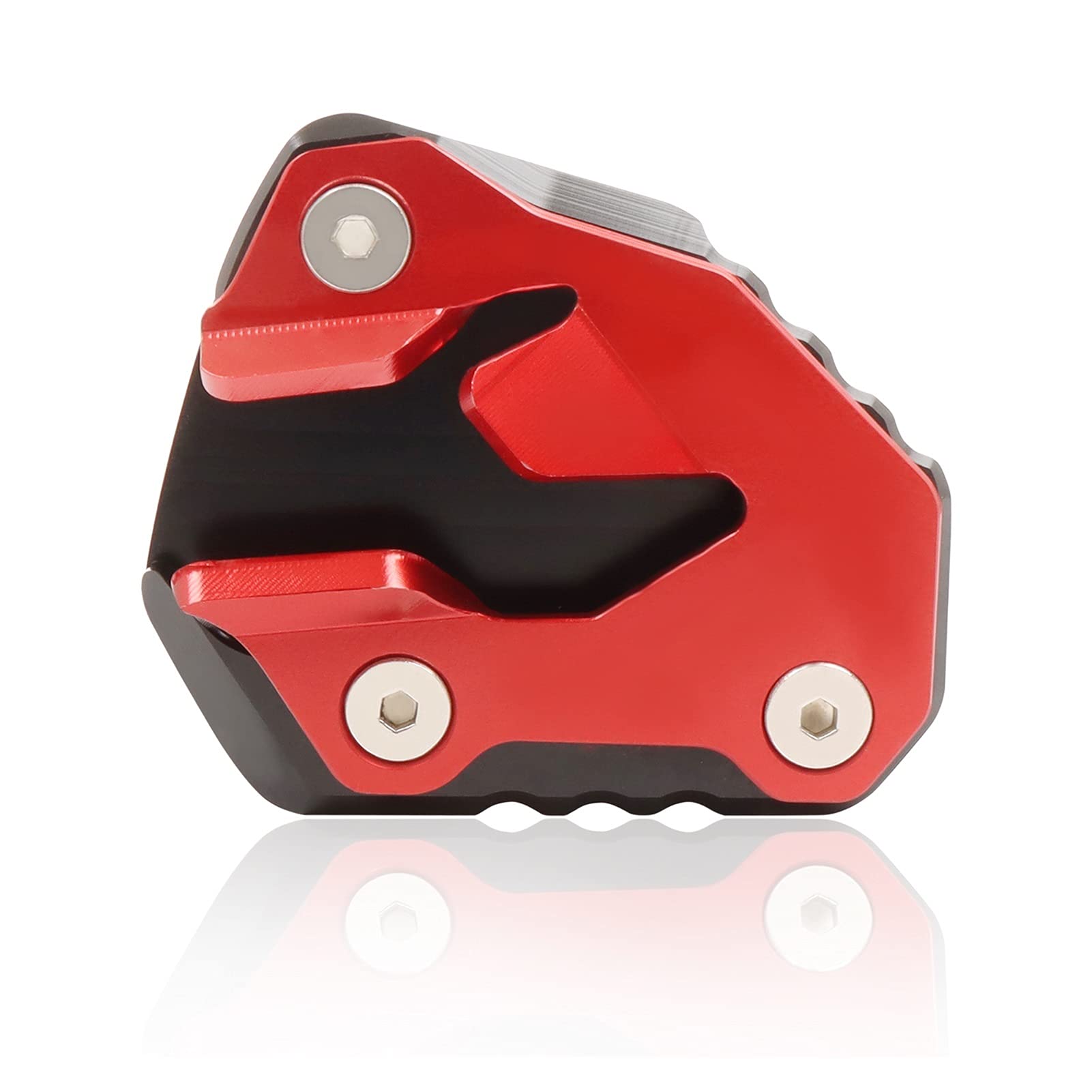 Ständer Motorrad Ständer Seitenständer Vergrößern Extension Pad Stützplatte Für T&iger 800 XC 800 XCX XCa XR XRx XRt 2015-2021(Rot) von BAYNGO