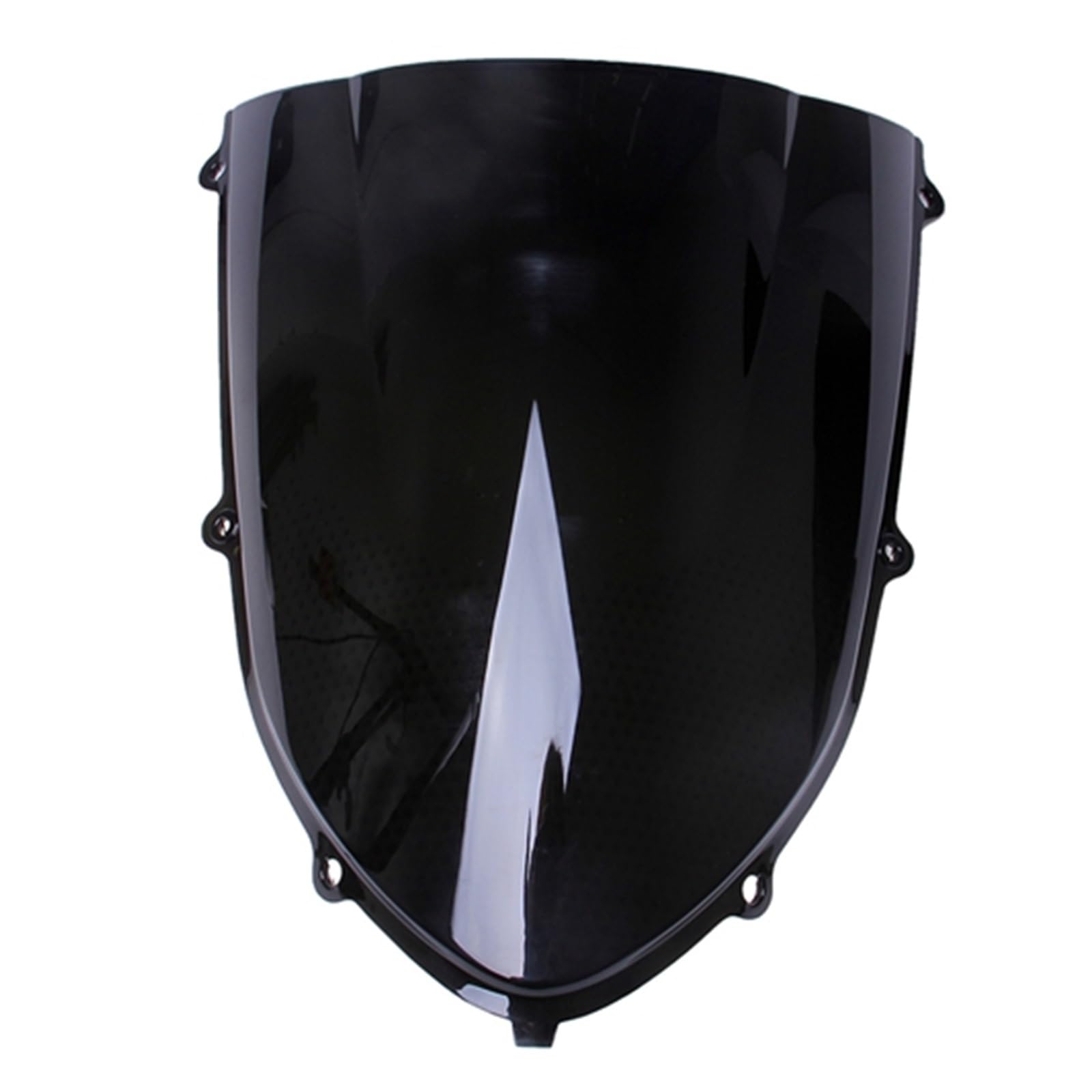 Windschild Dark Smoke Clear ABS Motorrad Windschutzscheibe Windschutzscheibe Double Bubble Windabweiser Für ZX10R ZX 10R 2004 2005(Schwarz) von BAYNGO