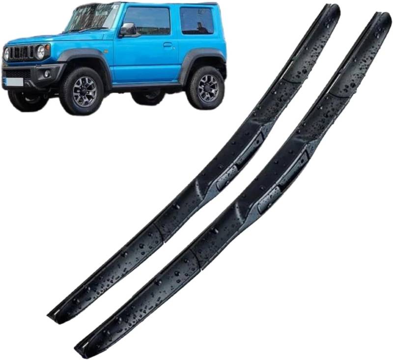 BAfafa Auto Scheibenwischer für-Suzuki Jimny MK4 2018–2023 16""+16"", Hochwertige Gummi HD Leiser Wischblätter Klare Sicht Reinigungsfenster Ersatzteile von BAfafa