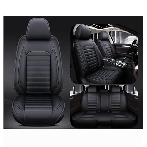 BAoce Full Set Auto Sitzbezüge für Citr𝙤en C1 Hatchback(2005-2014),Wasserdicht und langlebig,hochwertiges Ledermaterial,UV-beständig,alterungsbeständig,kein Verblassen,schwarzer Stil von BAoce