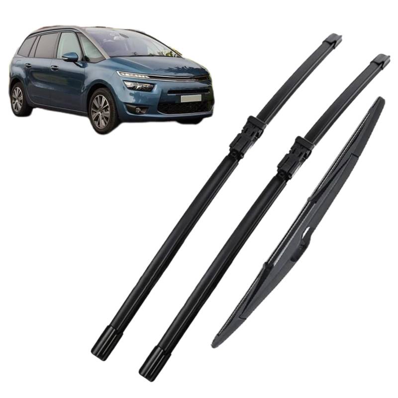 Scheibenwischer Scheibenwischer Vorne Und Hinten, Set Für Citroen C4 Grand Picasso 2 2013–2022, 30"+30"+12" Autoscheibenwischer von BAydog