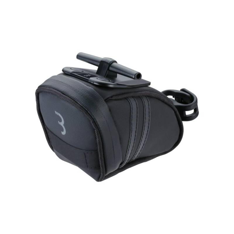 BBB Cycling Fahrrad Satteltasche für einfache Montage auf Mountainbike Rennrad und citybike, Kompakte Sattel Tasche, Saddle Bag, BSB-13M 2.0 Curvepack, Schwarz, Small (360 cm3) von BBB