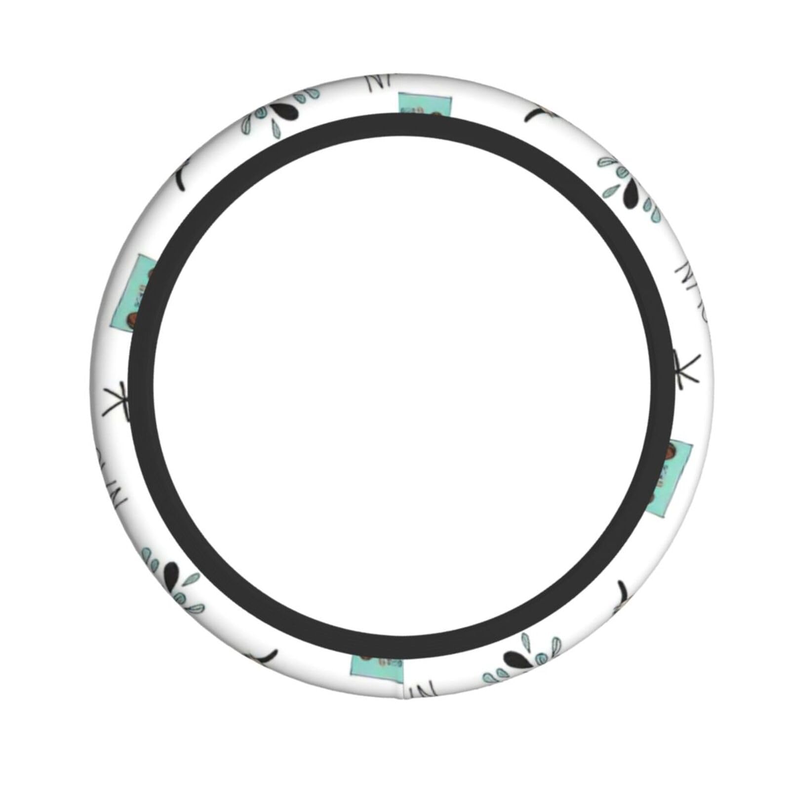 BBEXJIGY Universeller Auto-Lenkradbezug, faules Muster, Braun, verbesserte Griffigkeit, bequeme Passform für die meisten Fahrzeuge von BBEXJIGY