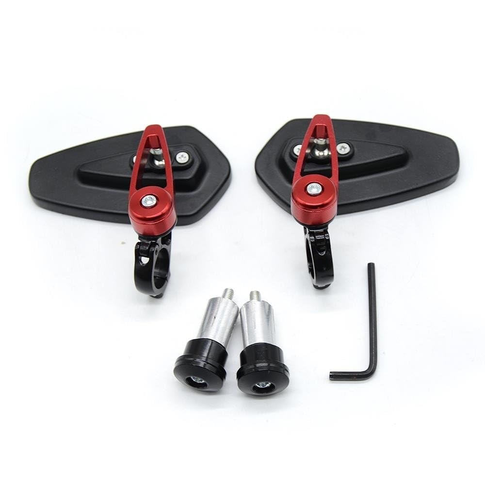 BBIGTIFWX Motorrad Spiegel Set Universal Motorrad Lenker Rückansicht Seiten Spiegel Rückspiegel Für Y&AMAHA MT01 MT03 MT07 MT09 MT10 Mt 07 R6 R3 R1 Fz6 R15(5) von BBIGTIFWX