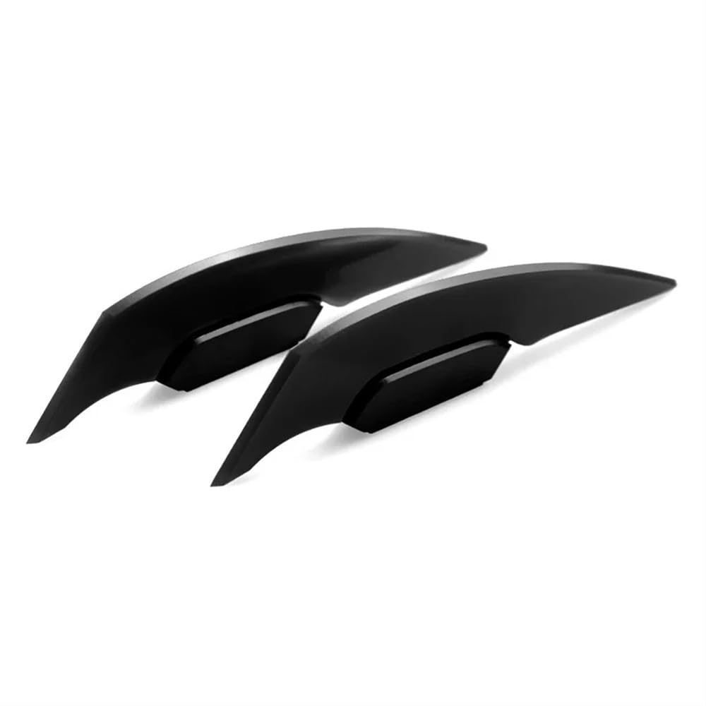 BBIGTIFWX Motorrad-Winglets 1 Paar Universal Motorrad Winglet Aerodynamische Spoiler Flügel Mit Klebstoff Motorrad Dekoration Aufkleber(Black) von BBIGTIFWX