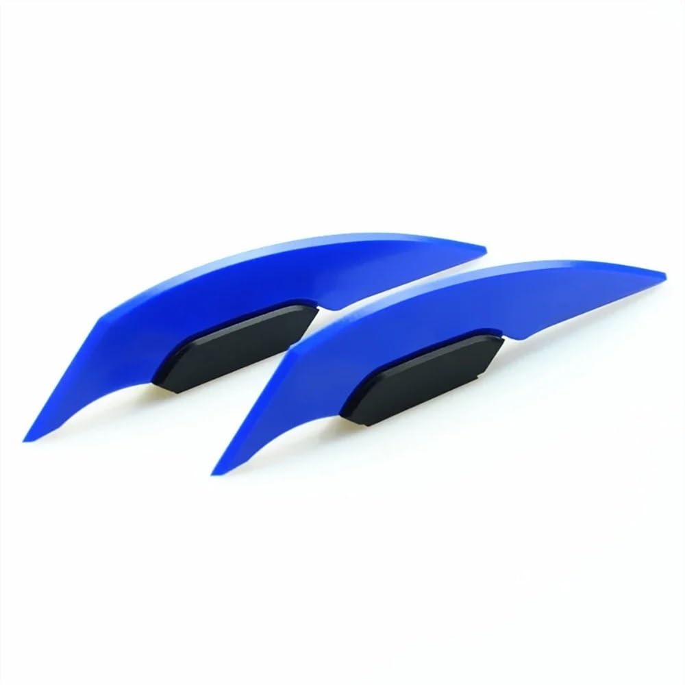 BBIGTIFWX Motorrad-Winglets 1 Paar Universal Motorrad Winglet Aerodynamische Spoiler Flügel Mit Klebstoff Motorrad Dekoration Aufkleber(Blue) von BBIGTIFWX