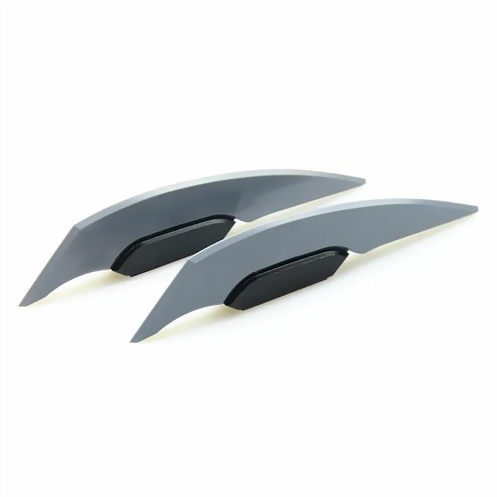 BBIGTIFWX Motorrad-Winglets 1 Paar Universal Motorrad Winglet Aerodynamische Spoiler Flügel Mit Klebstoff Motorrad Dekoration Aufkleber(Gray) von BBIGTIFWX