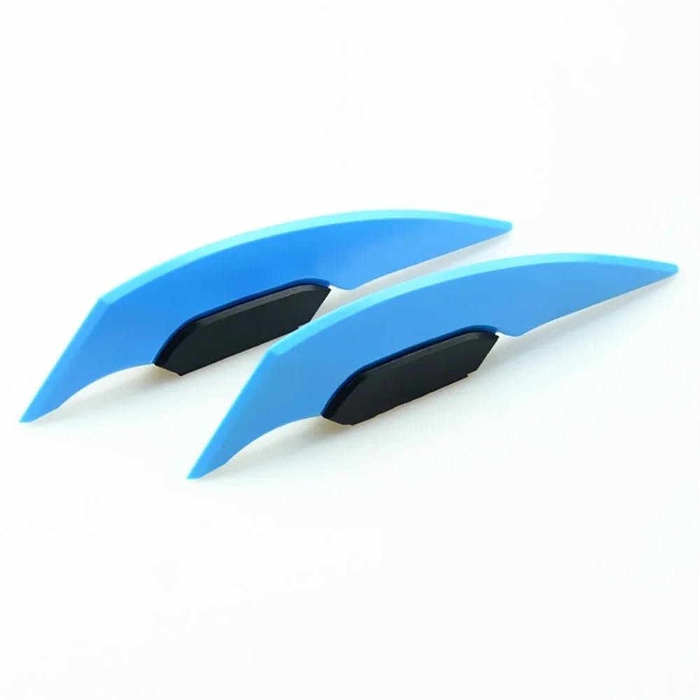 BBIGTIFWX Motorrad-Winglets 1 Paar Universal Motorrad Winglet Aerodynamische Spoiler Flügel Mit Klebstoff Motorrad Dekoration Aufkleber(Sky Blue) von BBIGTIFWX