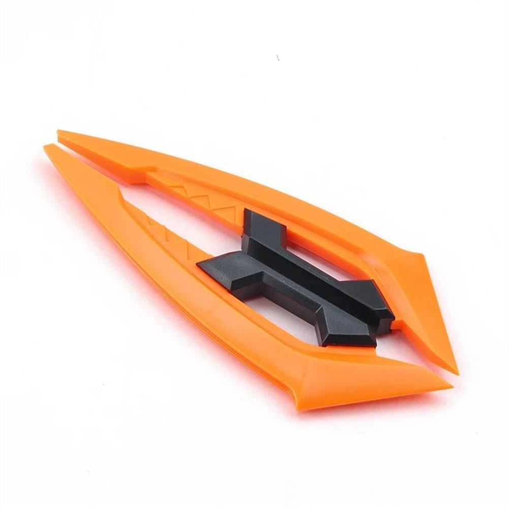 BBIGTIFWX Motorrad-Winglets 1 Paar Universal Side Spoiler Flügel Aufkleber Motorrad Winglet Aerodynamische Motorrad Front Verkleidung Winglets(ORANGE) von BBIGTIFWX