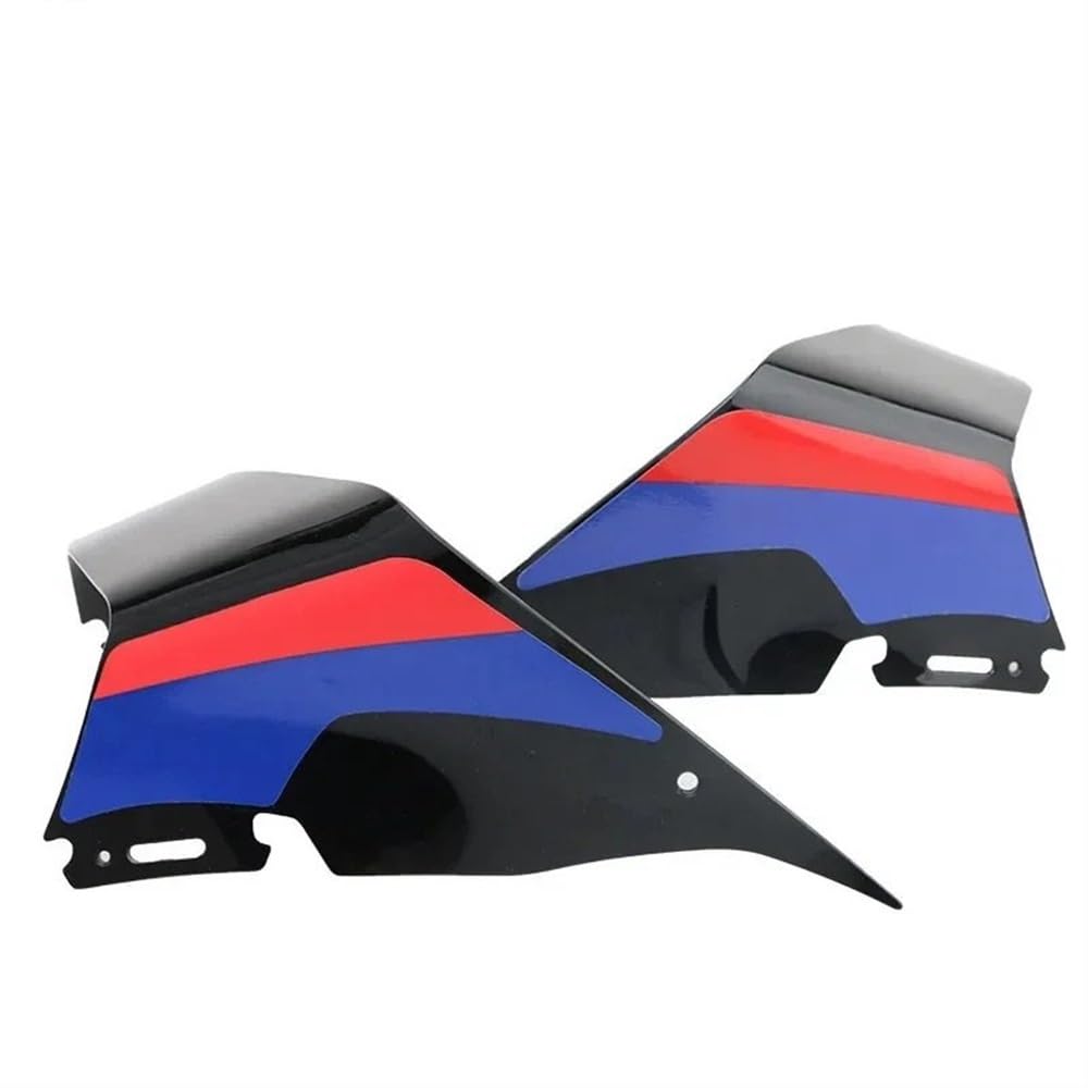 BBIGTIFWX Motorrad-Winglets Für B&MW S1000RR K67 M1000RR 2020 2021 2022 2023 Stablizer Motorrad Verkleidung Flügel Lassen Front Spoiler(Black) von BBIGTIFWX