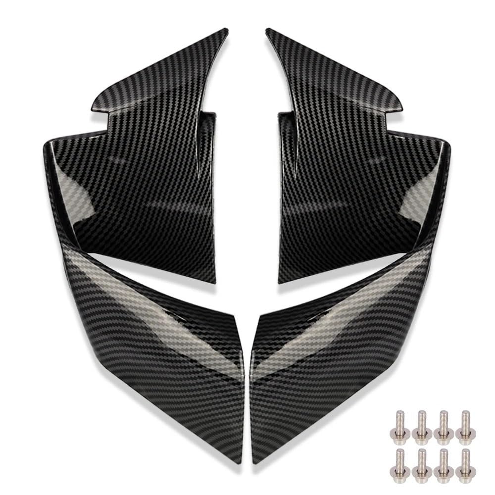 BBIGTIFWX Motorrad-Winglets Für B&MW S1000rr 2022 M1000rr S 1000rr 1000 Rr 2019 2020 2021 Motorräder Zubehör Winglet Aerodynamische Flügel Kit Spoiler(Style1) von BBIGTIFWX