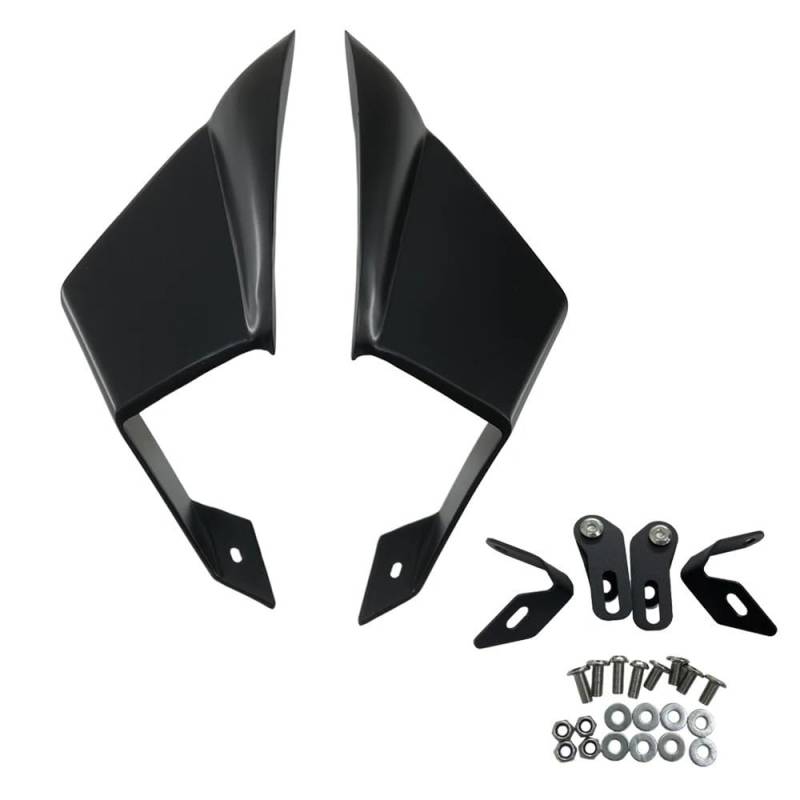 BBIGTIFWX Motorrad-Winglets Für Ka&wa&saki ZX-10R ZX10R 2016 2017 2018 2019 2020 Motorrad Fixed Wing Aerodynamische Verkleidung Spoiler(Matte Black) von BBIGTIFWX