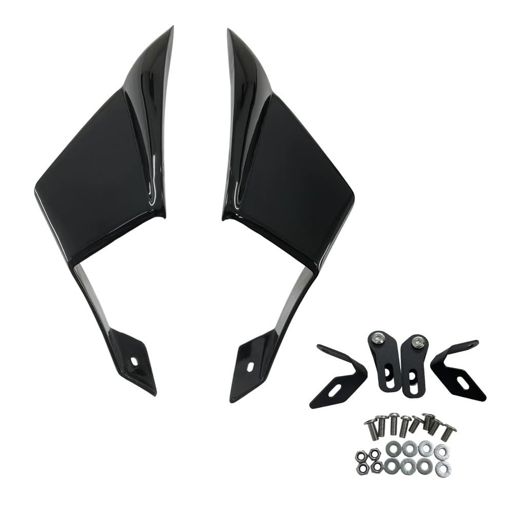 BBIGTIFWX Motorrad-Winglets Für Ka&wa&saki ZX10R ZX-10R 2016-2020 Verkleidung Spoiler Winglet Motorrad 3k Carbon Fibre Motorrad Flügel Feste Wind Flügel(Bright Black) von BBIGTIFWX