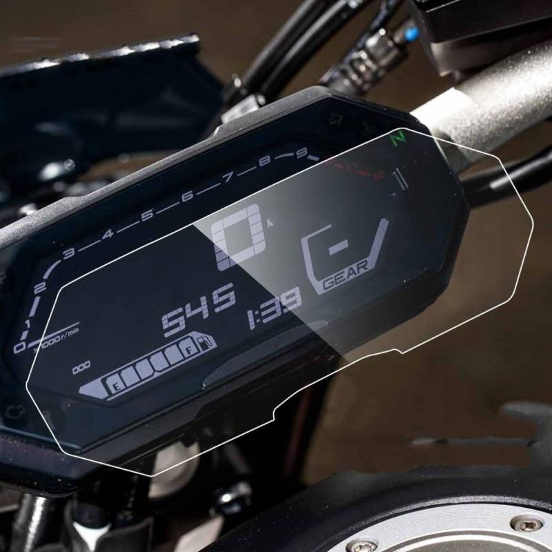 BBIGTIFWX Tacho-Schutzfolie Motorrad Scratch Cluster Screen Dashboard Schutz Instrument Film Für Y&AMAHA MT-07 FZ-07 2021(2set) von BBIGTIFWX