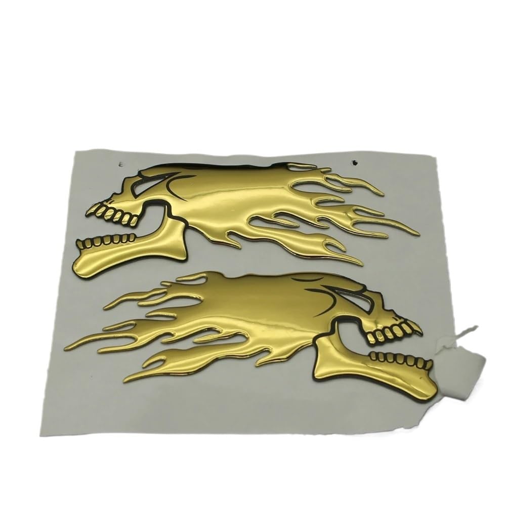 Motorrad rutschfeste Seitliche Tank Pad Aufkleber Für Für Für Motorrad Benzin Tank Matte 3D Aufkleber Helm Aufkleber Aufkleber Motorrad Körper Schutz(Gold) von BBIGTIFWX