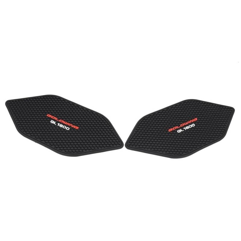 Motorrad rutschfeste Seitliche Tank Pad Aufkleber Für Goldwing 1800 GL1800 F6B Kraftstofftank Pad Anti-Scratch Tank Grip Pads Knie Grip Traktion Pads Tankpad Aufkleber Gummi Pad(Black b) von BBIGTIFWX