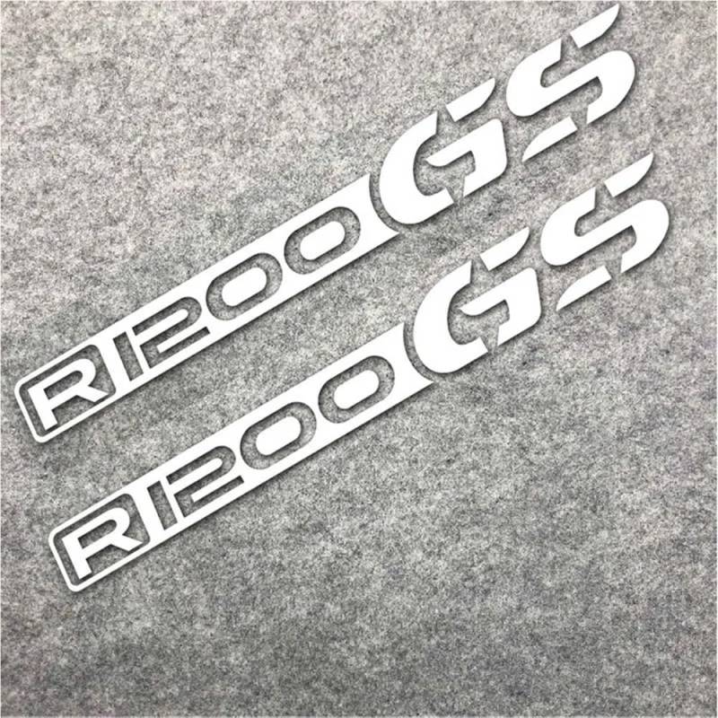 Motorrad rutschfeste Seitliche Tank Pad Aufkleber Für R1200GS R1200 R 1200 GS Motorrad Helm Tank Pad Aufkleber Körper Shell Räder Felgen Aufkleber Reflektierende Abenteuer Zubehör(Silver) von BBIGTIFWX