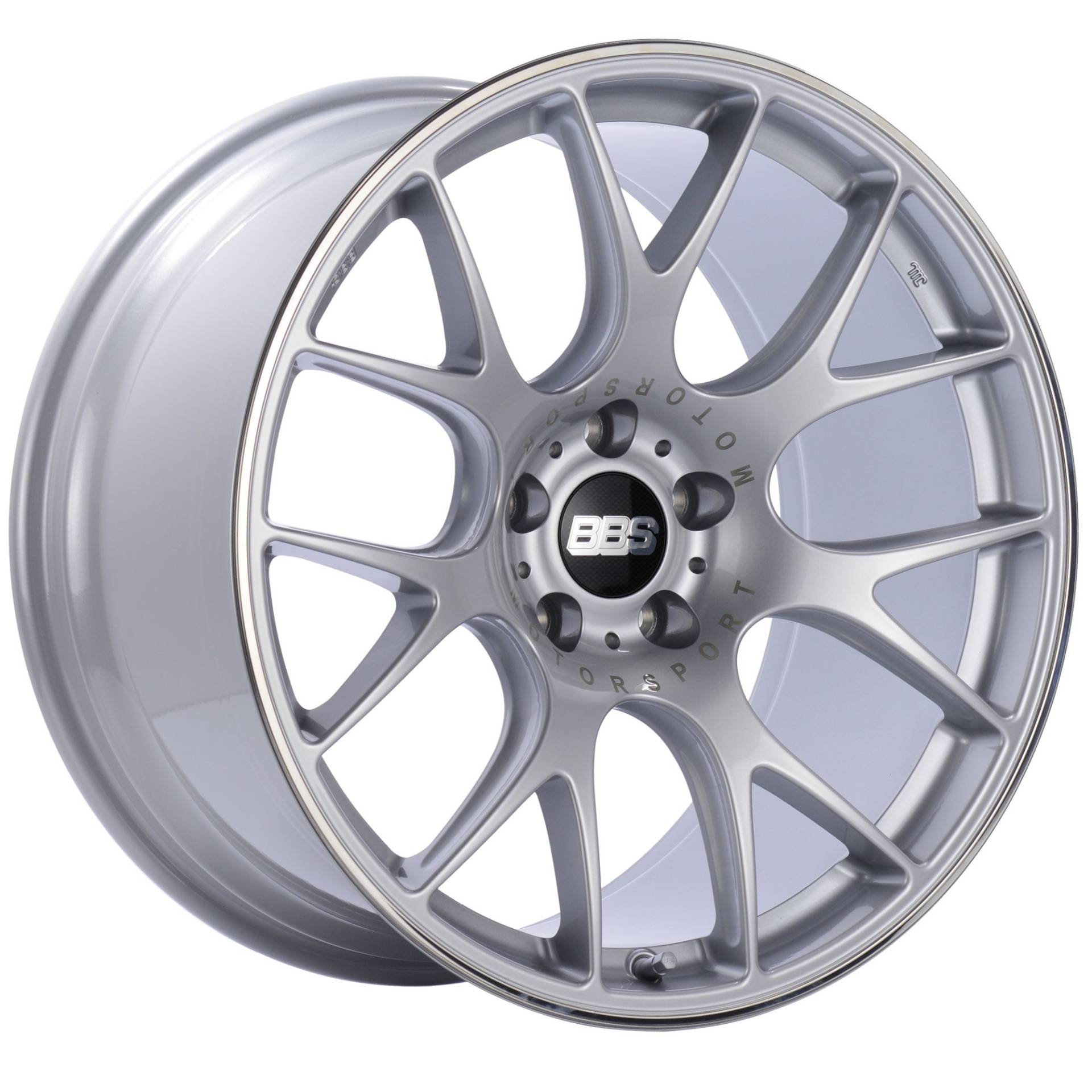 BBS ch-r Brilliant Silber Mit Edelstahl Rand Displayschutzfolie Spire tech-tools von BBS