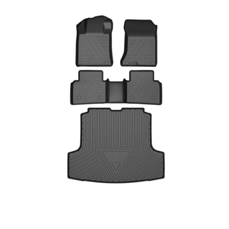 Auto-Fußmatten, Allwetter-TPE-Fußmatten, Laderaumwanne, Kofferraummatte, Zubehör, kompatibel mit Altima L34 6. 2019–2022 von BBSKBDFUT