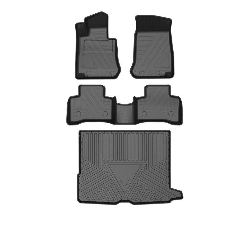 Auto-Fußmatten, Allwetter-TPE-Fußmatten, geruchsneutrale Unterlage, Tablettmatte, Zubehör, kompatibel mit GLC X253 Coupé C253 2015-2023(X253 15-23) von BBSKBDFUT