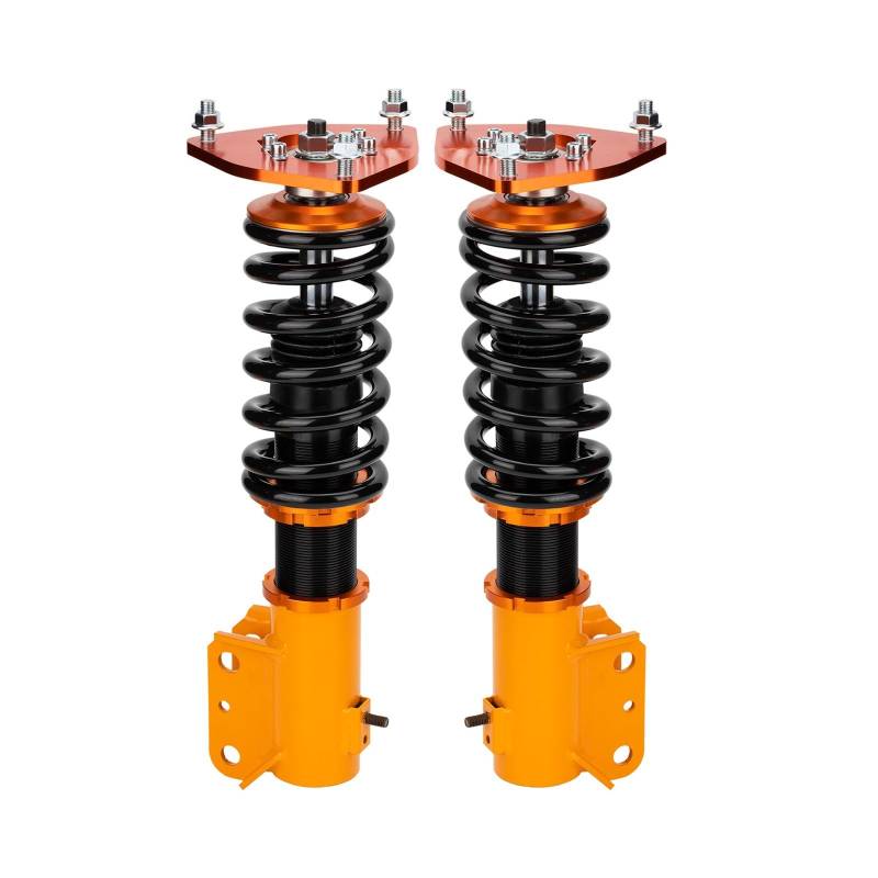 Coilove Stoßdämpfer kompatibel mit Mitsubishi EVO 7 8 9 CT9A 01-07 Coilovers Spiralfeder Federbein Feder-Set Frühling oben Mount von BBSKBDFUT