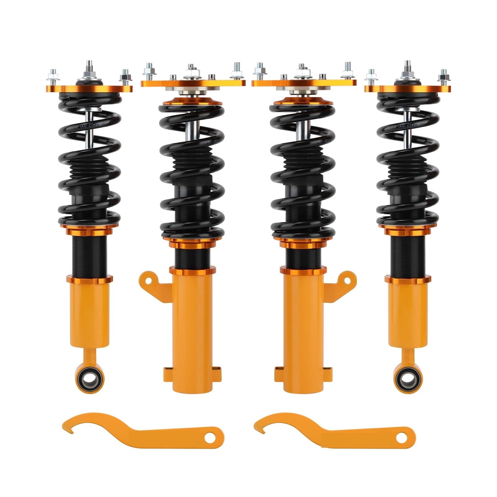 Complete Coilover Kits Compatible With Mitsubishi Eclipse 2000-2005 Adj Height Shocks Struts Suspension Compatible With 3rd-Gen D53A/D52A 2000-2005 von BBSKBDFUT