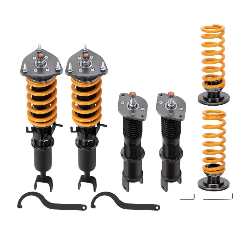 Full Coilovers Compatible With Infiniti G35 Sedan Saloon 2003-2006 V35 RWD Coil Over Spring Coilovers Lowering Suspension von BBSKBDFUT