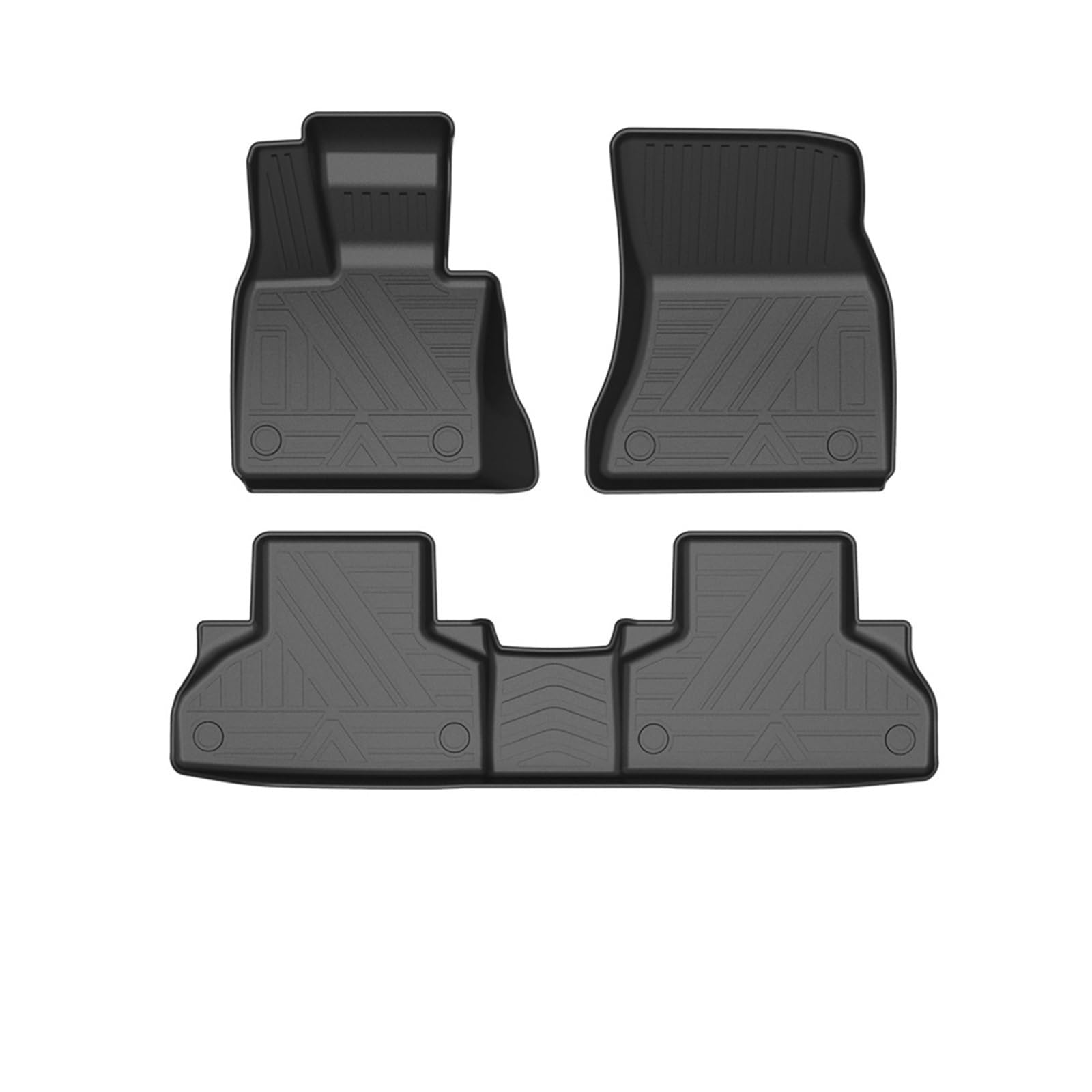 LHD-Auto-Fußmatten, Allwetter-TPE-Fußmatten, geruchsneutrale Unterlage, Tablettmatte, Innenzubehör, kompatibel mit X6 G06 2019–2023 von BBSKBDFUT