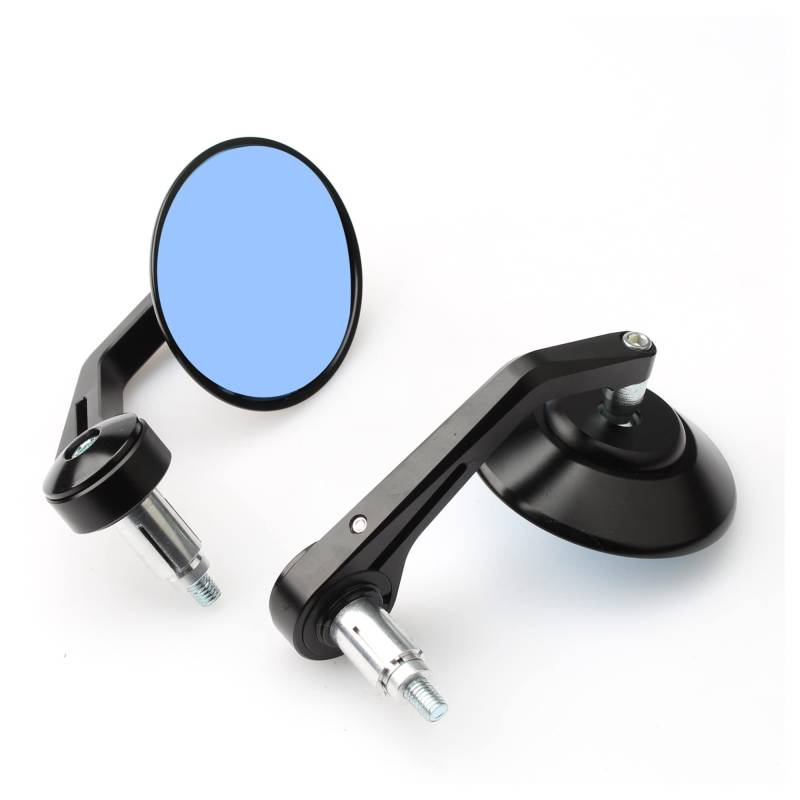 Motorcycle Bar End Mirror Universal Rear View Mirrors CNC Aluminum 7/8" 22mm Compatible with KAWASAKI NINJA 400 Z650 Z750 Z800 Z900 MT 09 07(Black) von BBSKBDFUT