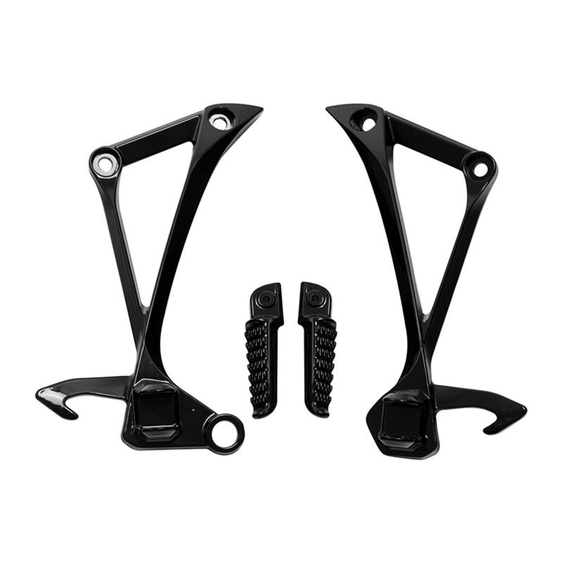 Motorcycle Rear Passenger Foot Pegs Footrest Bracket Compatible With Kawasaki Ninja ZX10R 2011-2014 2019-2020(Gloss Black) von BBSKBDFUT