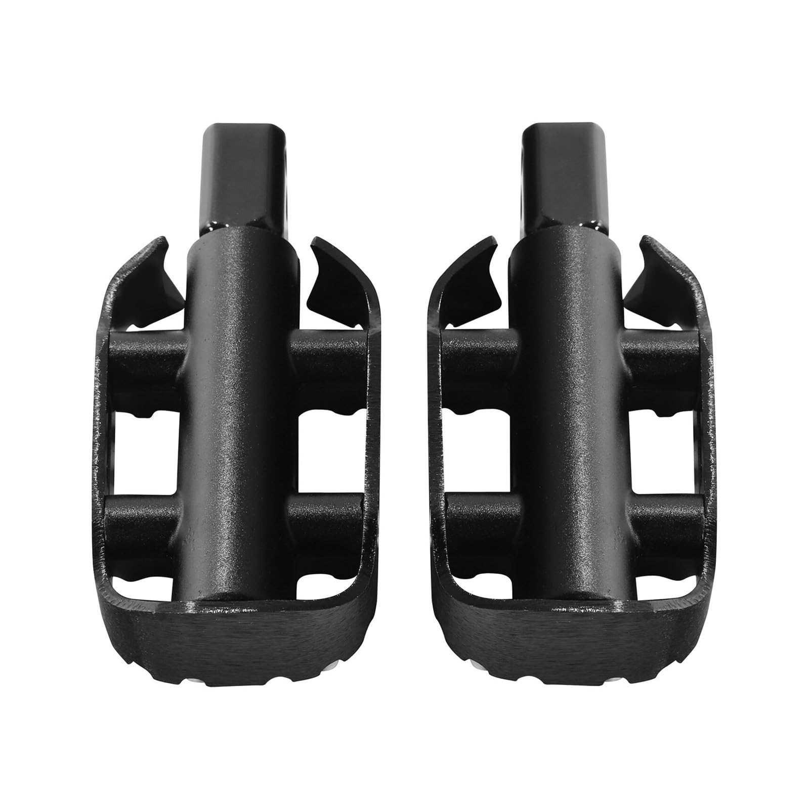 Motorcycle Rear Passenger Footpegs Compatible with Harley Touring Road King Road Glide Special Softail Dyna V-Rod Sportster Iron 883 1200(Black) von BBSKBDFUT