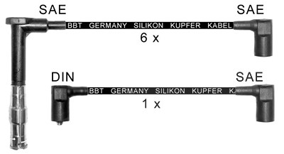 Bbt Zündleitungssatz [Hersteller-Nr. ZK0433] für Mercedes-Benz von BBT